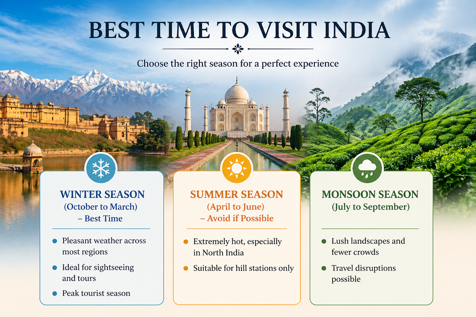 Best time to visit India