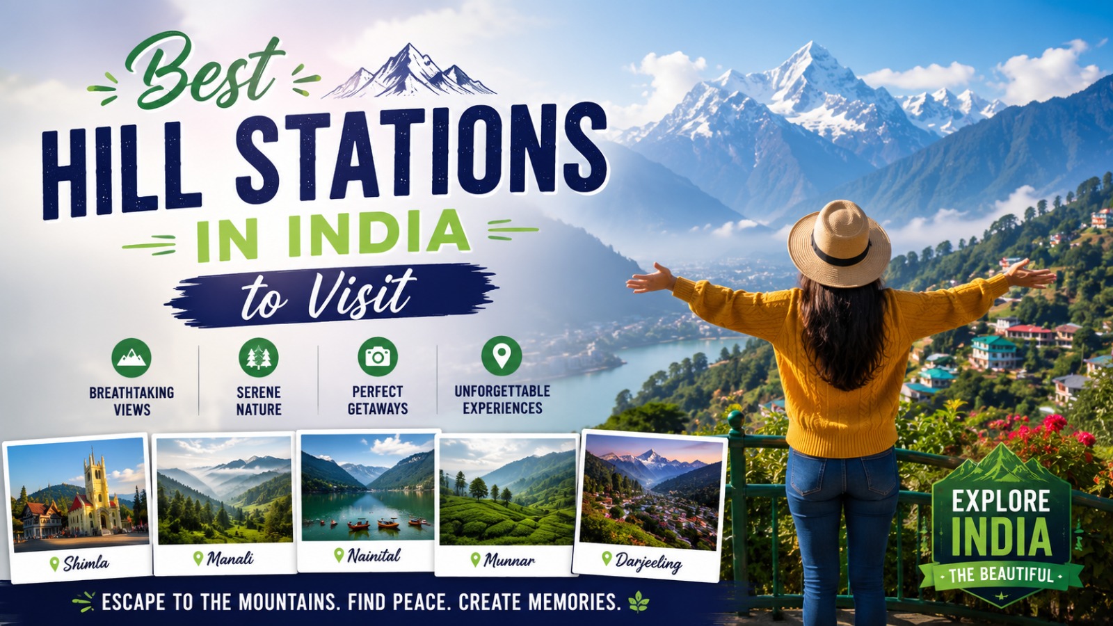 Best Hill Stations in India to Visit