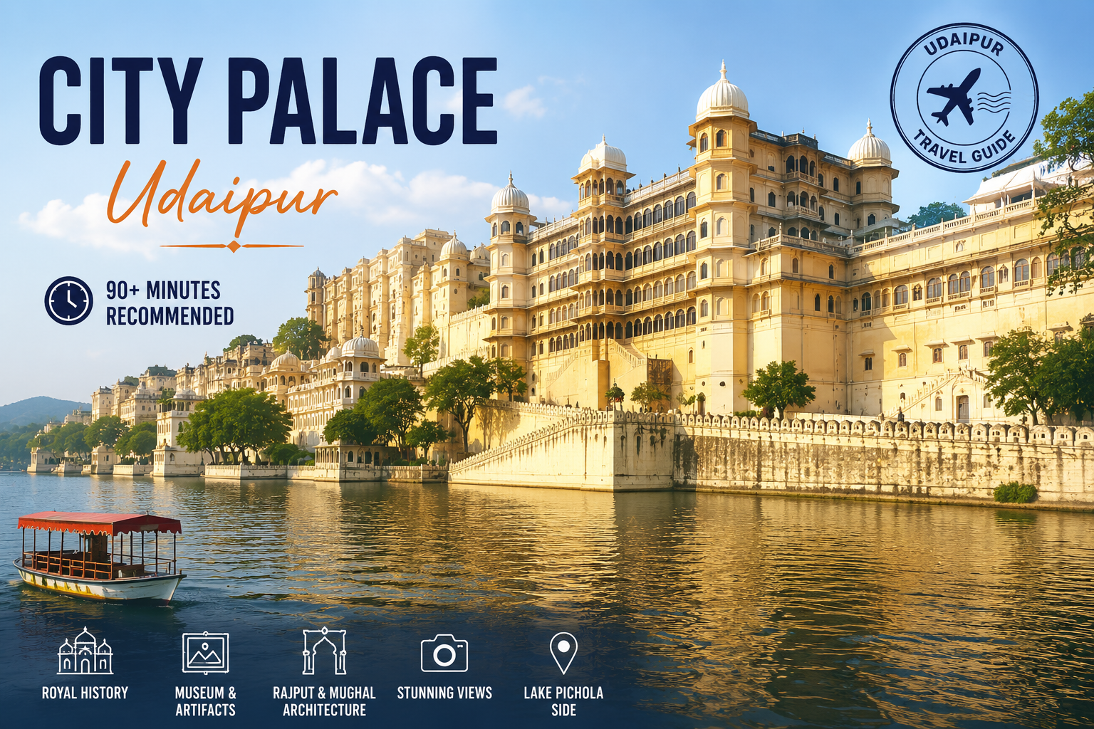 Udaipur travel guide - City Palace on Lake Pichola