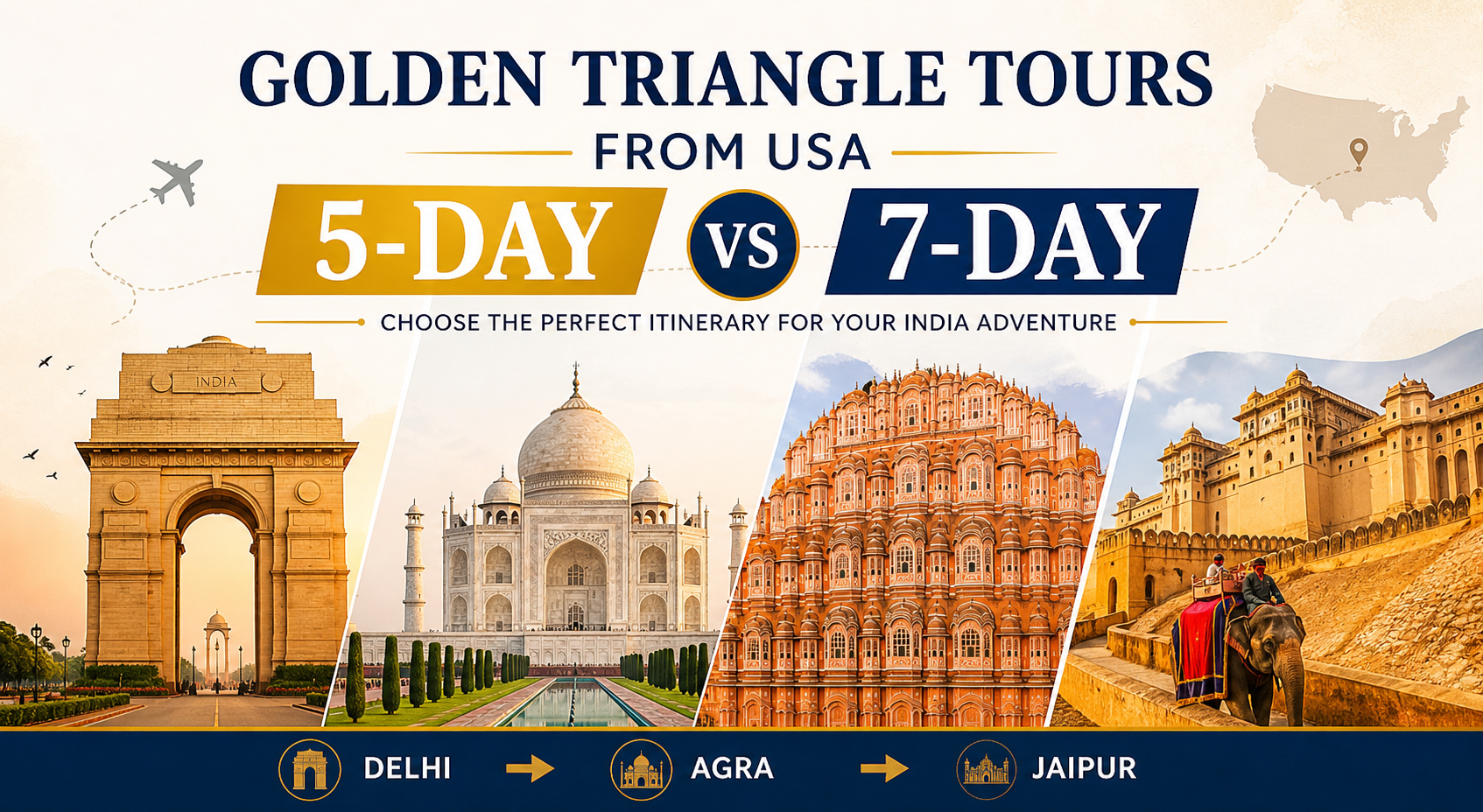 Golden Triangle Tours from USA