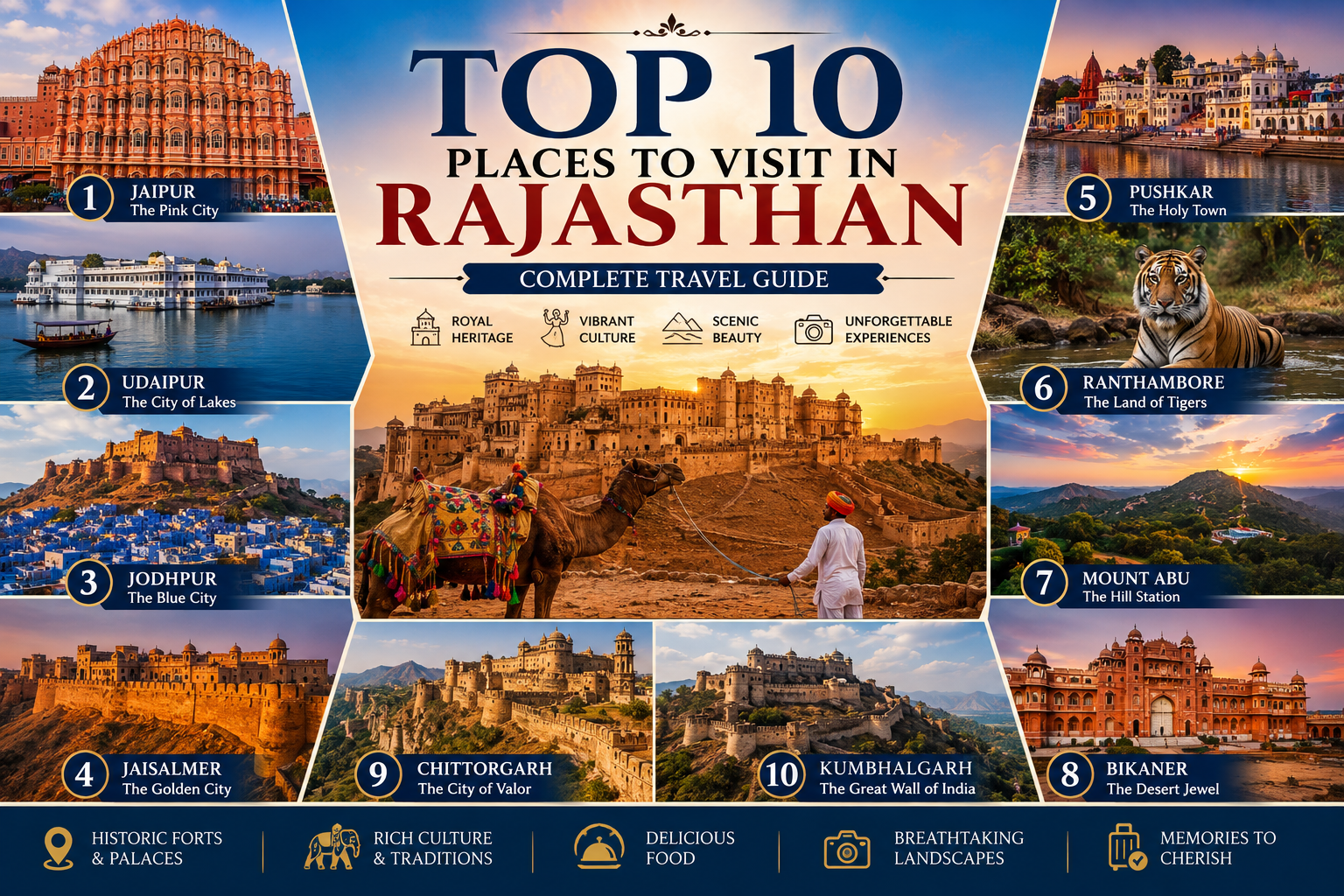 Top 10 Places to Visit in Rajasthan