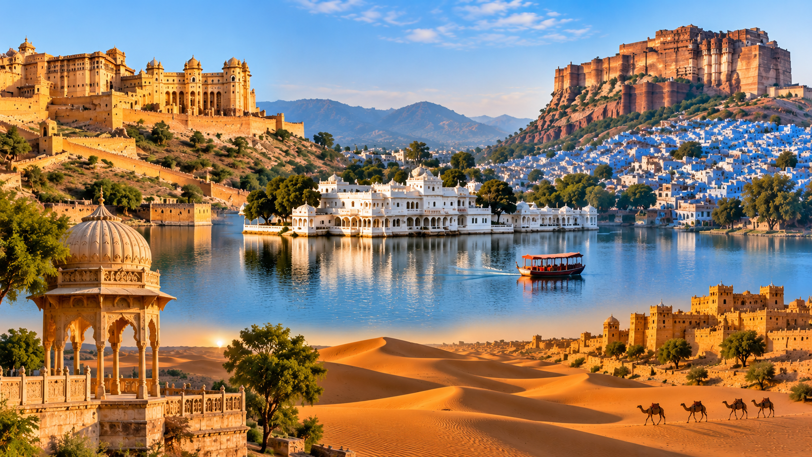 Rajasthan tour places to visit with forts, palaces, lakes and desert landscapes Rajasthan tour places to visit with forts, palaces, lakes and desert landscapes